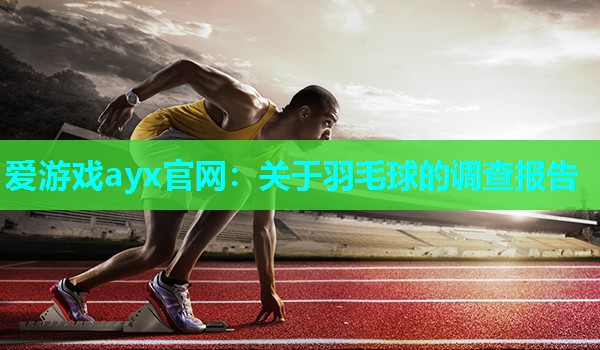 关于羽毛球的调查报告