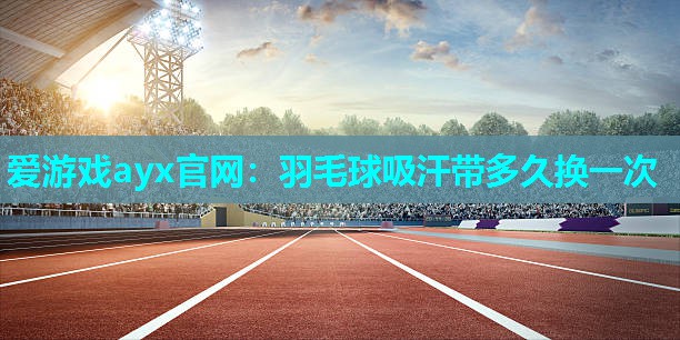 羽毛球吸汗带多久换一次